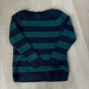 Striped Green and Navy Sweater